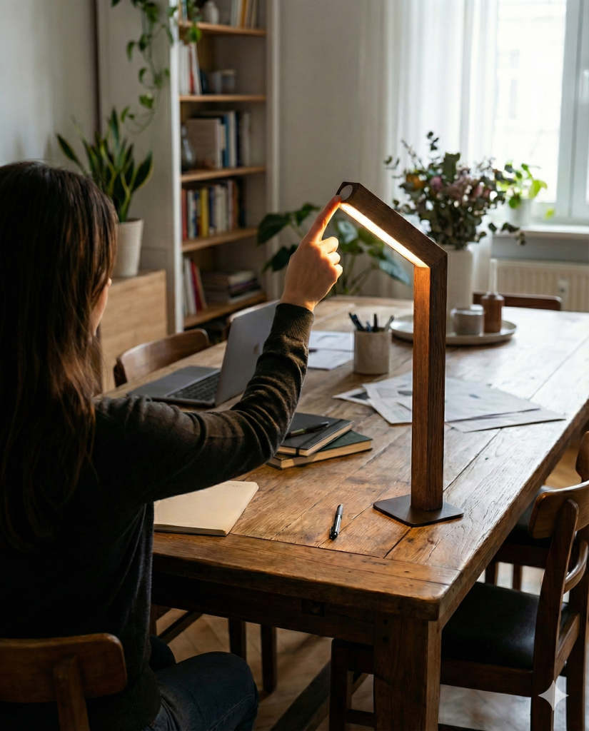 Lampe de Table Sans Fil | WOODI